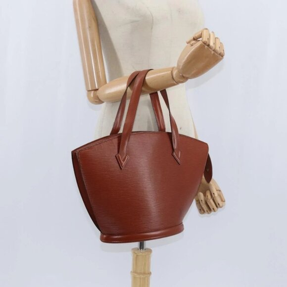 LOUIS VUITTON Epi Saint Jacques Hand Bag Brown M52263 LV Auth BA7223 - Picture 1 of 16